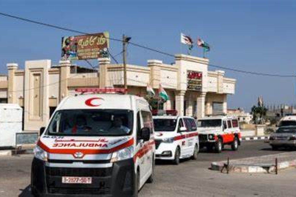 Gaza: Les premières ambulances transportant des blessés sont arrivées  en Égypte